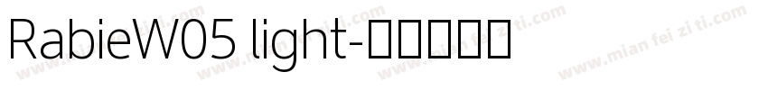 RabieW05 light字体转换